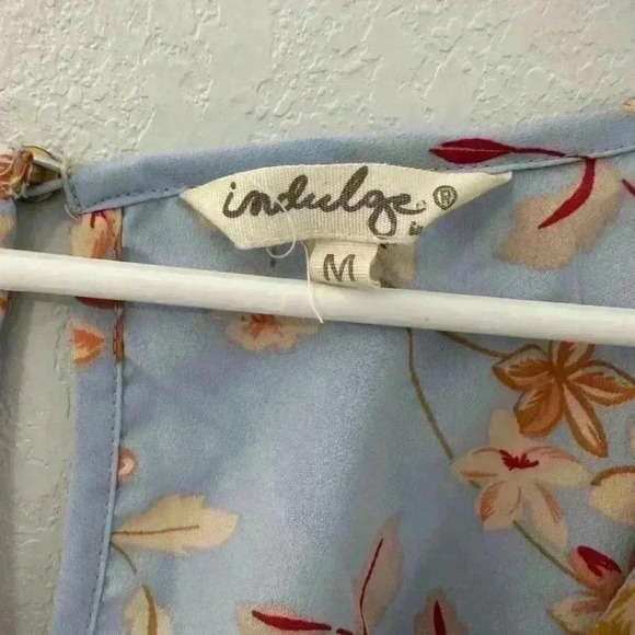 Indulge Short Flounced dress flowered size M - Picture 3 of 4